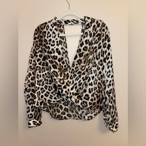 LUSH Animal Print Blouse